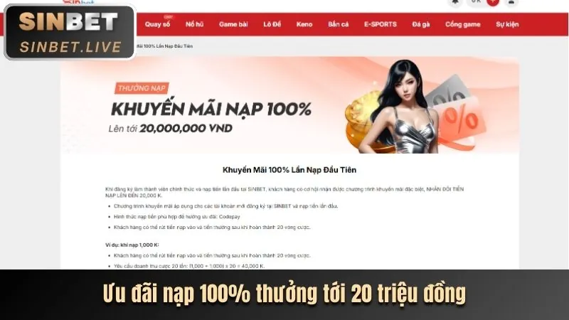 Thưởng chào mừng yesvip nhà cái